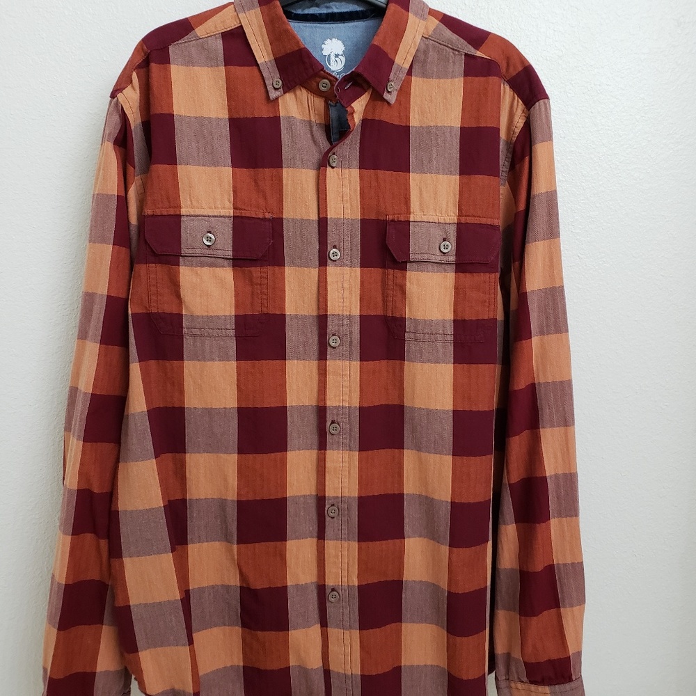 Ocean & Coast Long Sleeve Button Down Shirt Large
